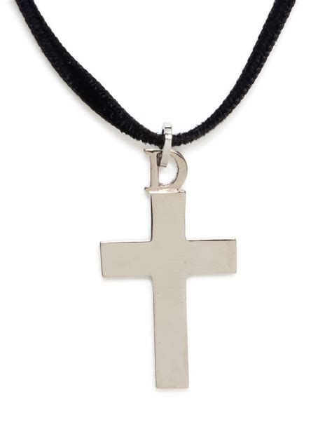 dior cross necklace 1970's|pre owned dior jewelry.